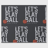 Papier Cadeau Basket-ball permet de jouer Ball Né pour gagner de (Plat)