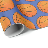 Papier Cadeau Basket-ball personnalisable (Coin rond)