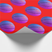 Papier Cadeau Basket-ball Pop Art (Coin)
