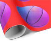 Papier Cadeau Basket-ball Pop Art (Coin rond)