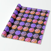 Papier Cadeau Basket-ball Pop Art (Déroulé)