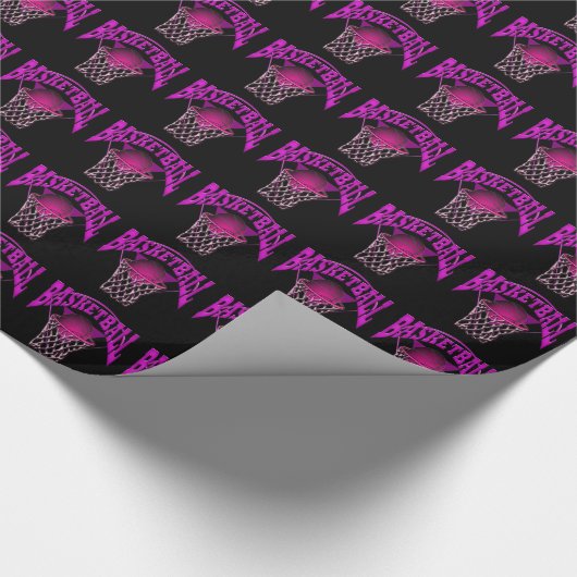 Papier Cadeau Basket-ball sur le Net (Coin)