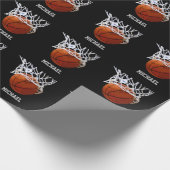 Papier Cadeau Basket-ball Votre nom (Coin)