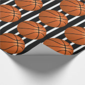 Papier Cadeau Basket-Ballons Sur Les Bandes D'Arbitre Cadeau (Coin)