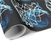 Papier Cadeau Basket bleu (Coin rond)