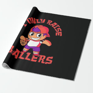 Papier Cadeau Basketball Boy Uniquement Lever Ballon