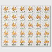 Papier Cadeau Basketball Joyeuses vacances avec la guerre de l'a (Plat)