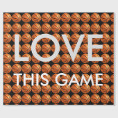 Papier Cadeau Basketball Love Game (Plat)