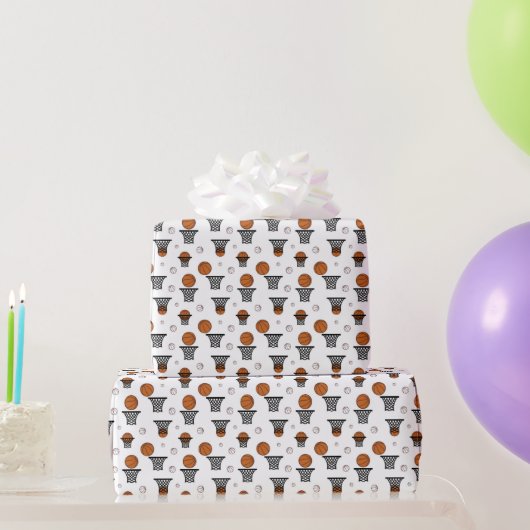 Papier Cadeau Basketball Pattern (Cadeaux de fête)