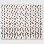 Papier Cadeau Basketball Pattern (Plat)