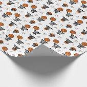 Papier Cadeau Basketball Pattern (Coin)