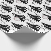 Papier Cadeau Baskets noirs avec baseball (Coin)