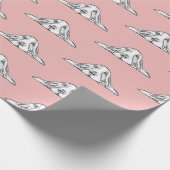 Papier Cadeau basset blanc (Coin)