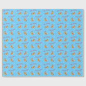 Papier Cadeau Basset heureux de Howliday (Plat)