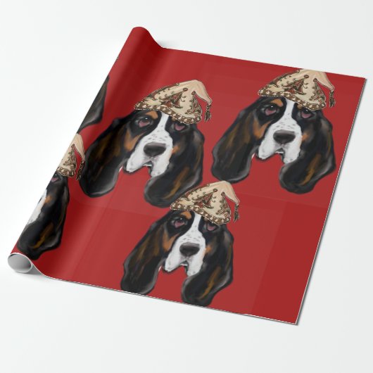 PAPIER CADEAU BASSET HOOK   (Déroulé)