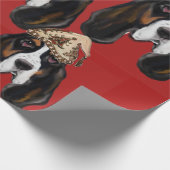 PAPIER CADEAU BASSET HOUND   (Coin)