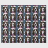PAPIER CADEAU BASSET HOUND (Plat)