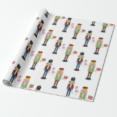 Papier Cadeau Bassin de Nutcracker Blanc (Déroulé)