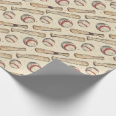 Papier Cadeau Bat de baseball Throwback (Coin)