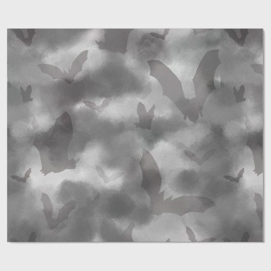 Papier Cadeau Bat gothique (Plat)