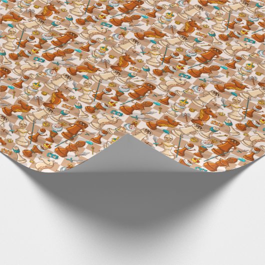 Papier Cadeau bataille d'échecs (Coin)