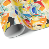 Papier Cadeau Bataille maritime de Kandinsky 1913 (Coin rond)