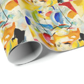 Papier Cadeau Bataille navale de Kandinsky 1913 (Coin rond)