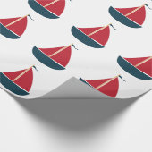 Papier Cadeau Bateau à voile (Coin)
