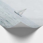 Papier Cadeau Bateau à voile sur le Misty Blue Ocean Sail (Coin)