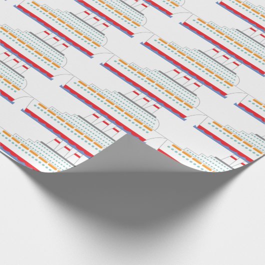 Papier Cadeau Bateau de croisière (Coin)