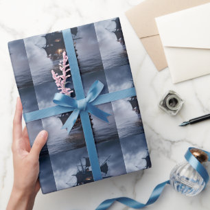 Papier Cadeau Bateau de galon espagnol Pirate