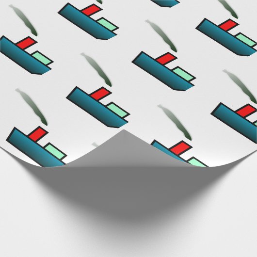 Papier Cadeau Bateau de jouet (Coin)