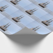 Papier Cadeau Bateau de pêche nautique Ciel bleu (Coin)