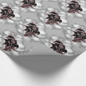 Papier Cadeau Bateau de pirate nautique (Coin)