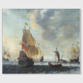 Papier Cadeau Bateau hollandais en pleine effervescence (Plat)