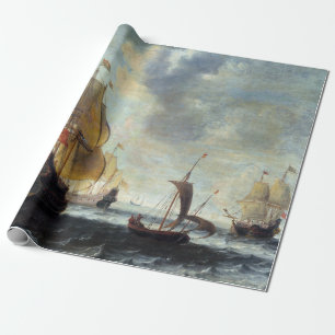 Papier Cadeau Bateau hollandais en pleine effervescence
