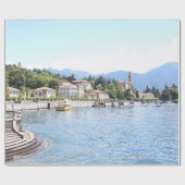 PAPIER CADEAU BATEAU JAUNE ACCÈS PRÈS DU BÂTIMENT (Plat)