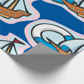Papier Cadeau Bateau jouet