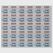Papier Cadeau Bateau Navigation Voilier  (Plat)