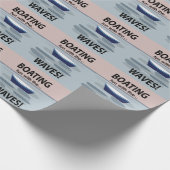 Papier Cadeau Bateau Navigation Voilier  (Coin)