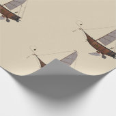 Papier Cadeau Bateau Steampunk (Coin)