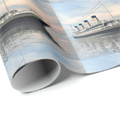 Papier Cadeau Bateau titanique - 3D rendent (Coin rond)