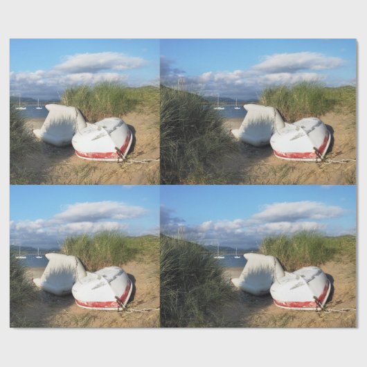 PAPIER CADEAU BATEAUX (Plat)