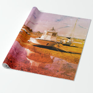 Papier Cadeau Bateaux à Casquette-Ferret en France