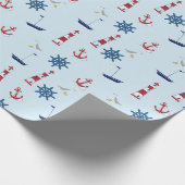 Papier Cadeau Bateaux à voile Phare nautique Bateaux à voile Océ (Coin)