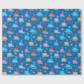 Papier Cadeau Bateaux Bébés (Plat)