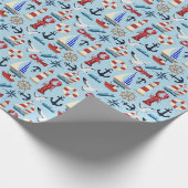 Papier Cadeau Bateaux marins (Coin)