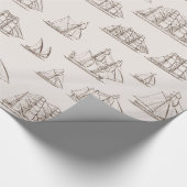 Papier Cadeau Bateaux vintages (Coin)