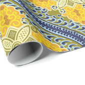 Papier Cadeau Batik Indonésien : est une technique de teinture r (Coin rond)