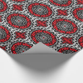 Papier Cadeau Batik, rouge, noir et blanc du sud-ouest de (Coin)